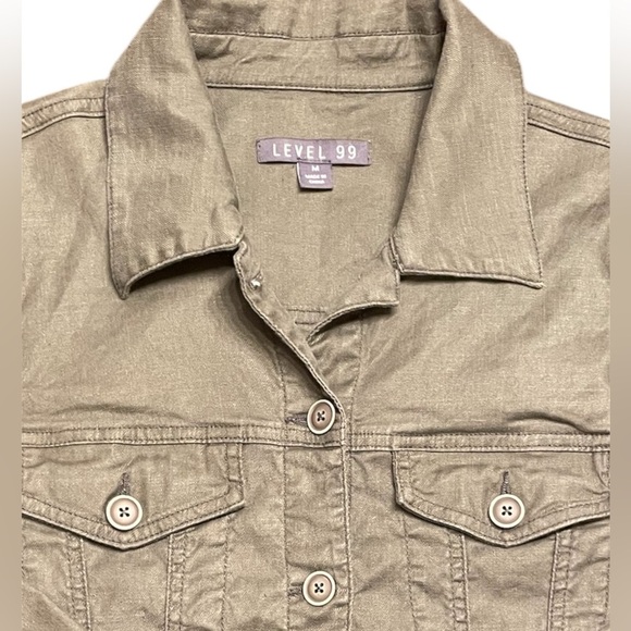 Level 99 Jacket Army Green Size Medium - Picture 4 of 6